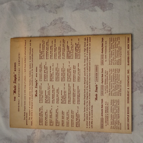 Mathematics Made Simple Math Book - Picture 2 of 4